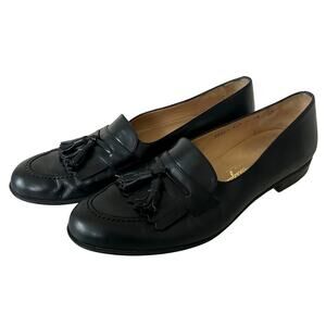 Salvatore Ferragamo leather loafers Kiltie tassel designer Italy preppy 10